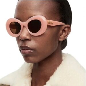 Loewe Curvy Logo Acetate Butterfly Sunglasses